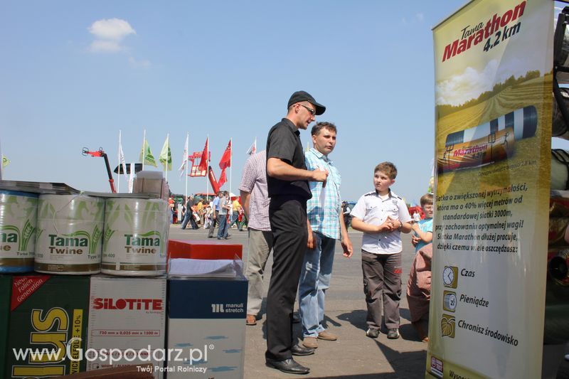 Produkty firmy TAMA, na Zielonym Agro Show w Kąkolewie (2011)