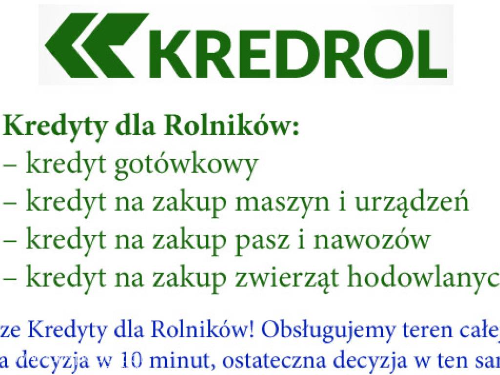 Kredrol.pl - najlepsze kredyty dla Rolników 3