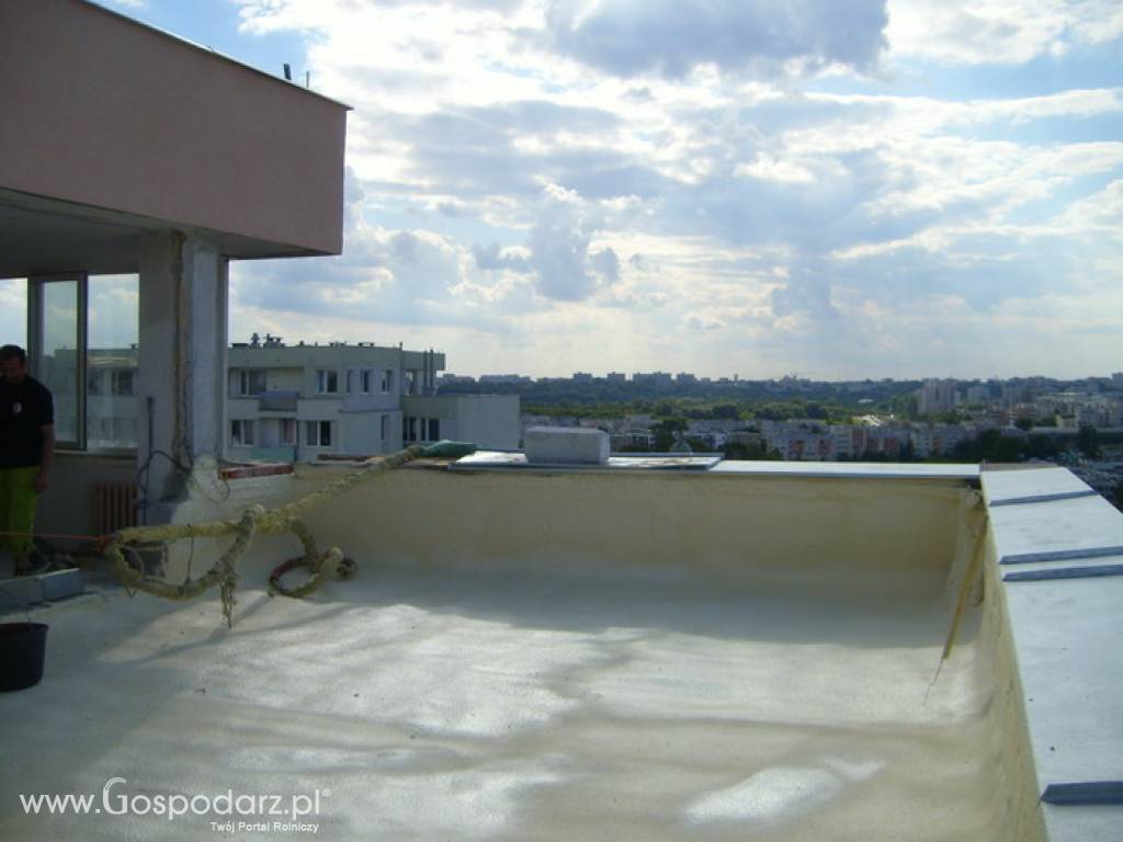 Izolacje zewnętrzne - Natryski dachowe