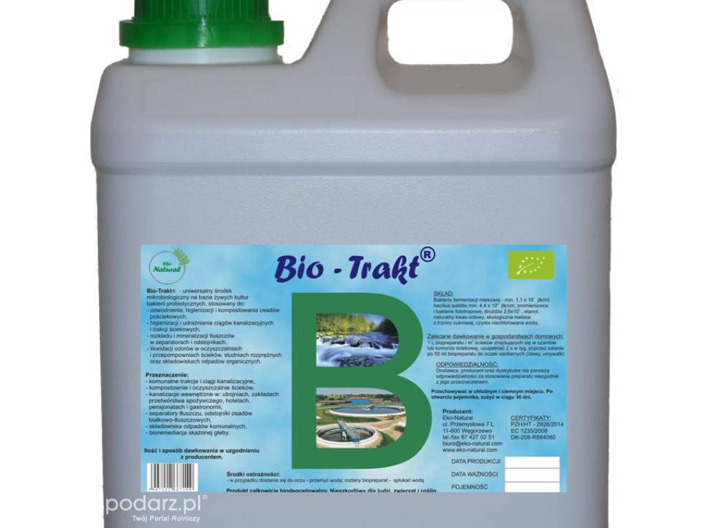 Bakterie do szamba Bio-Trakt oczyszczalnie przydomowe, kanalizacje 1 L