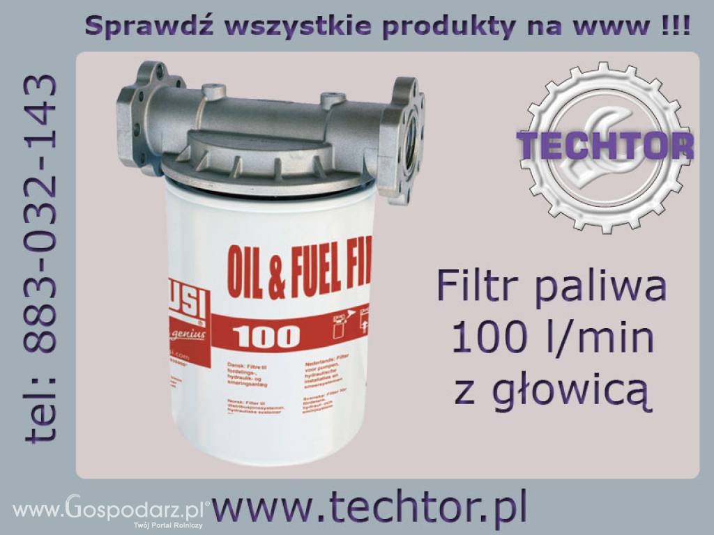 Filtr CF100 PIUSI do paliwa, oleju z głowicą