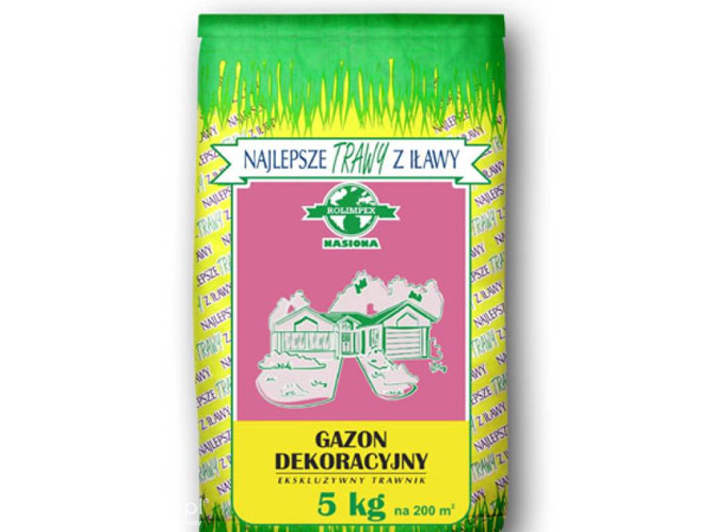 Trawa, nasiona trawy GAZON DEKORACYJNY masa: 5kg, mieszanka gazonowa Rolimpex