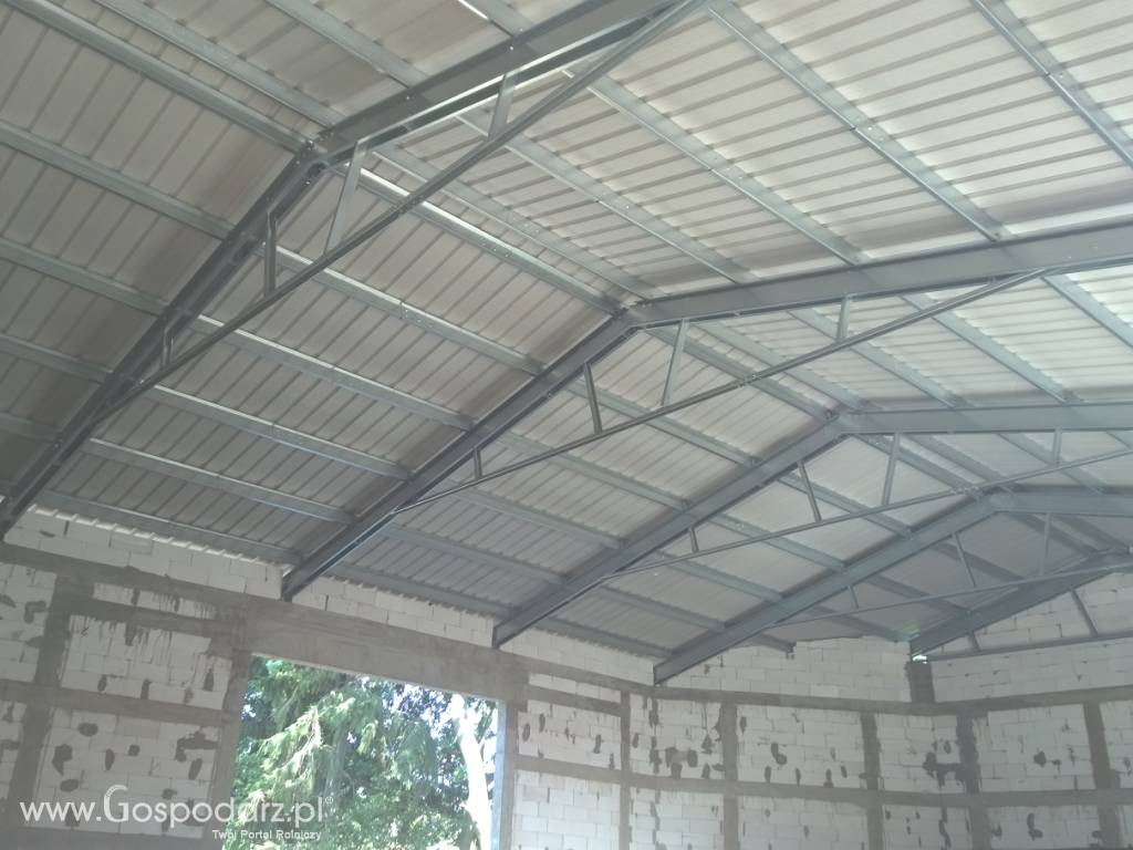 Wiązary stalowe-kompletny dach 15mx40m ocynkowany