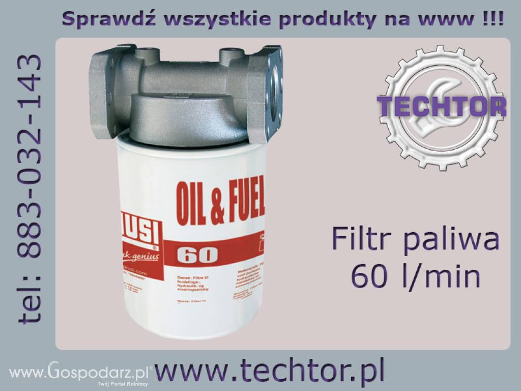 Filtr wstępny do paliwa, oleju, ON CF60 – PIUSI z głowicą