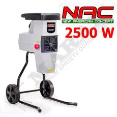 Rozdrabniacz elektryczny NAC LSG2506 moc 2.5 kW, max. średnica gałęzi: 4,0cm, frezowy