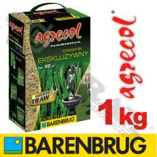 Trawa, nasiona trawy BARENBRUG / AGRECOL EXCLUSIVE masa: 1 kg, na 40m2,  EKSKLUZYWNY TRAWNIK