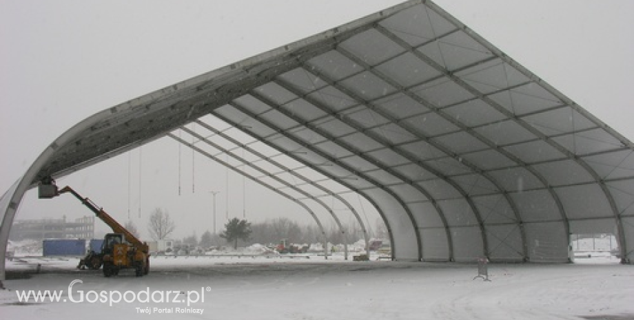 Gigantyczne hale namiotowe w Targach Kielce. AGROTECH 2013 coraz bliżej