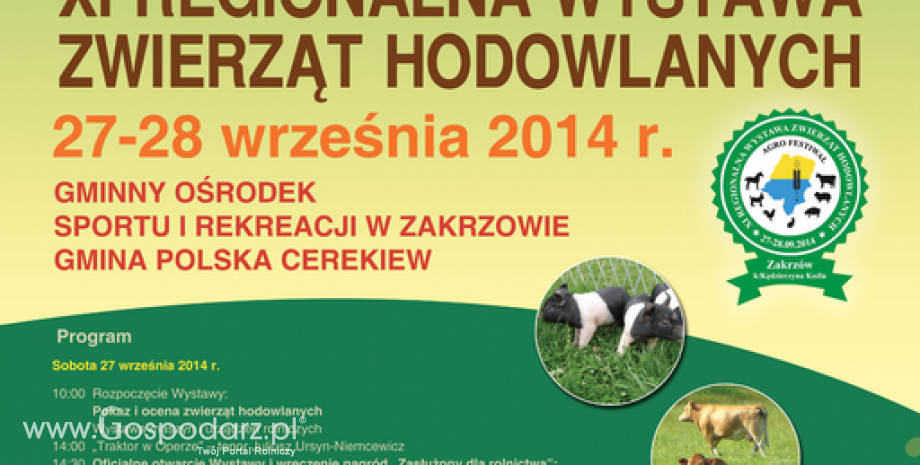 XI Regionalna Wystawa Zwierząt Hodowlanych w Zakrzowie