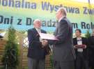 Wręczenie nagród na XVIII Regionalnej Wystawie Zwierząt Hodowlanych w Szepietowie
