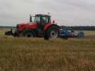 Pokaz maszyny MF 8480 oraz talerzówka 4,5 m lemken 