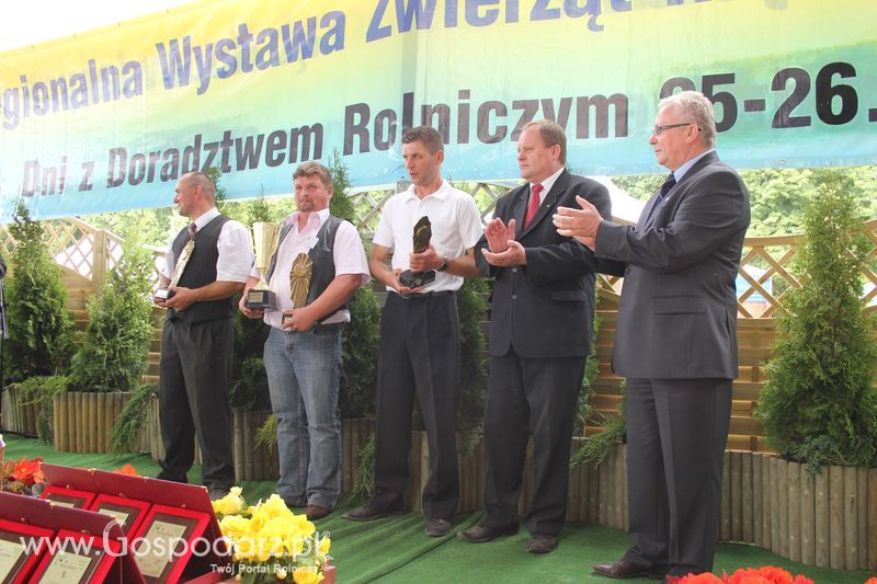 Wręczenie nagród na XVIII Regionalnej Wystawie Zwierząt Hodowlanych w Szepietowie