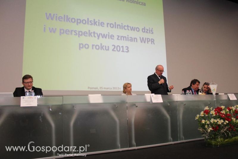 Debata Wielkopolskie rolnictwo dziś i w perspektywie zmian WPR po 2013 roku w Poznaniu