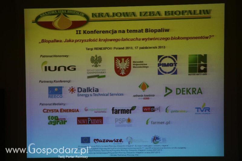 Konferencja nt. Biopaliwa. Jaka przyszłość krajowego łańcucha wytwórczego biokomponentów?