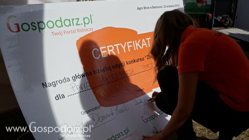Losowanie Zbiornika Gospodarza podczas AGRO SHOW 2016