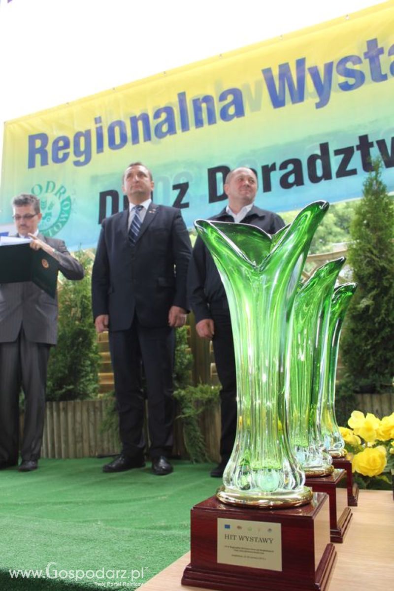 Wręczenie nagród na XVIII Regionalnej Wystawie Zwierząt Hodowlanych w Szepietowie