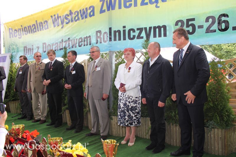 Wręczenie nagród na XVIII Regionalnej Wystawie Zwierząt Hodowlanych w Szepietowie