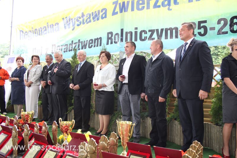 Wręczenie nagród na XVIII Regionalnej Wystawie Zwierząt Hodowlanych w Szepietowie