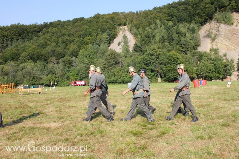 Pokazy konnych sikawek strażackich w Rudawce Rymanowskiej
