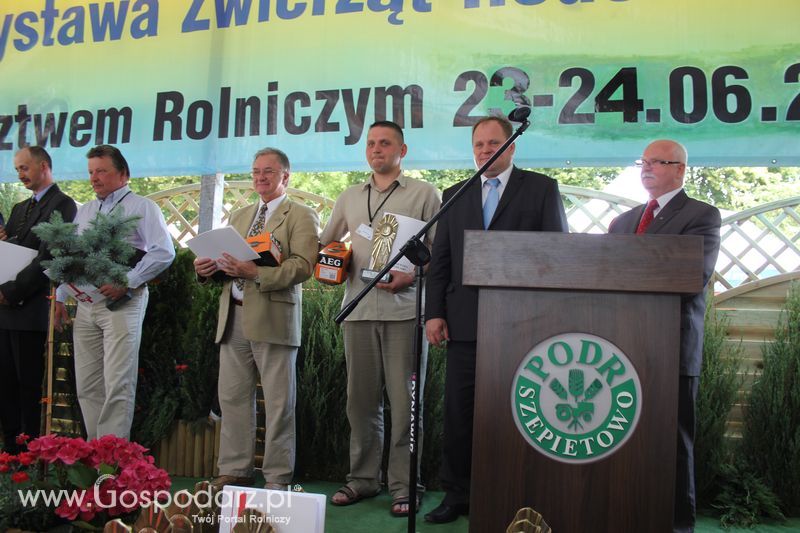 Nagrody - Szepietowo 2012 XIX Regionalna Wystawa Zwierząt Hodowlanych