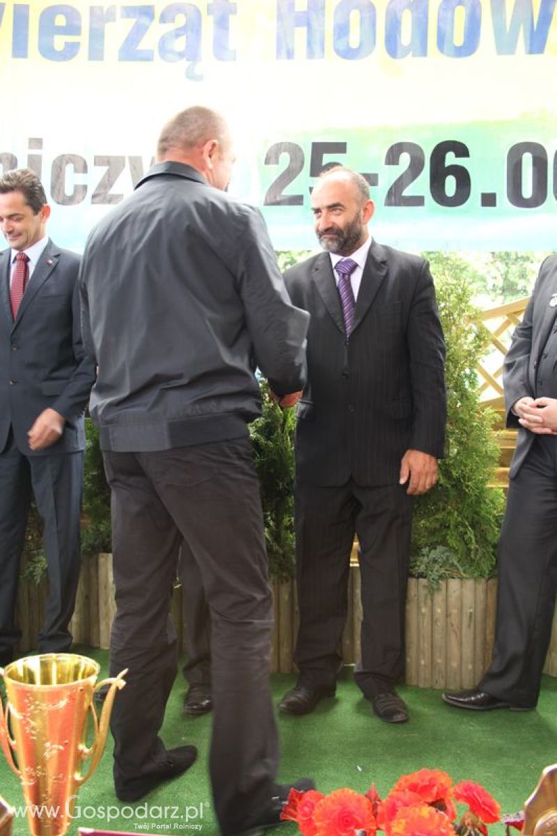 Wręczenie nagród na XVIII Regionalnej Wystawie Zwierząt Hodowlanych w Szepietowie