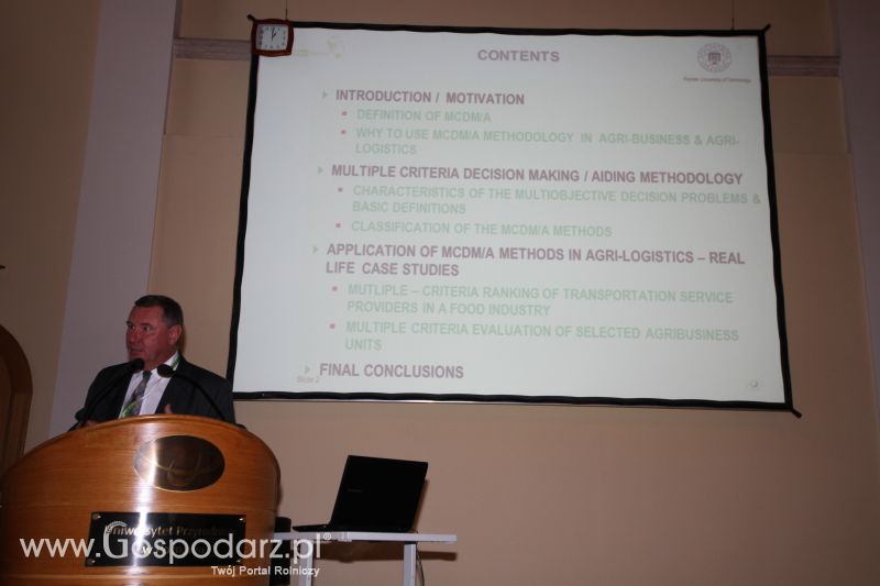 Międzynarodowe Forum Logistyki w Gospodarce Żywnościowej II AGROLOGISTYKA 2014