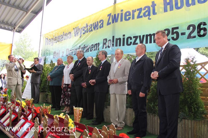 Wręczenie nagród na XVIII Regionalnej Wystawie Zwierząt Hodowlanych w Szepietowie