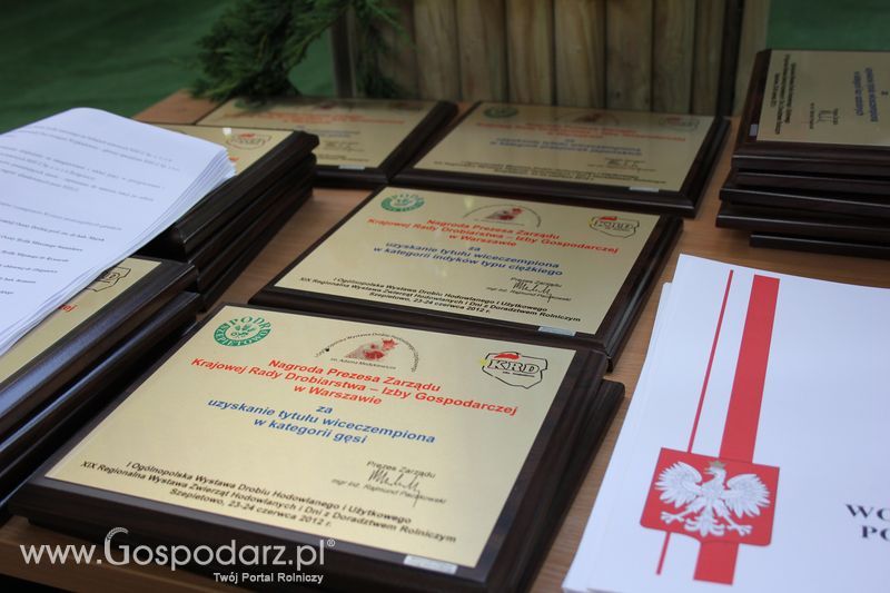 Nagrody - Szepietowo 2012 XIX Regionalna Wystawa Zwierząt Hodowlanych