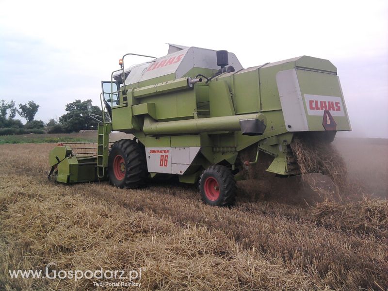 Żniwa 2011 CLAAS C-360 w roli głownej 