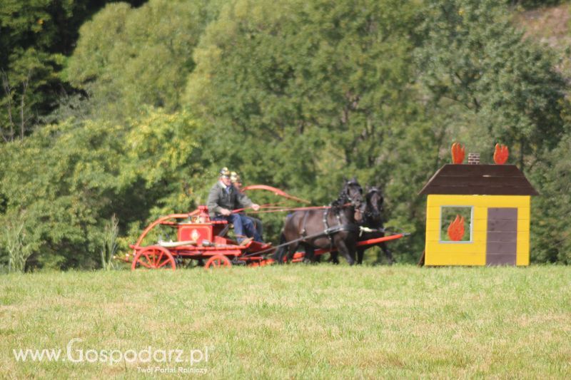 Pokazy konnych sikawek strażackich w Rudawce Rymanowskiej