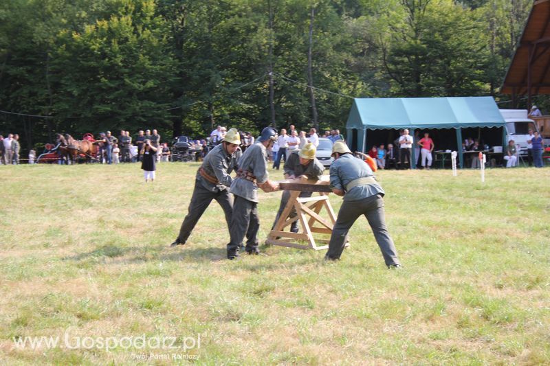 Pokazy konnych sikawek strażackich w Rudawce Rymanowskiej