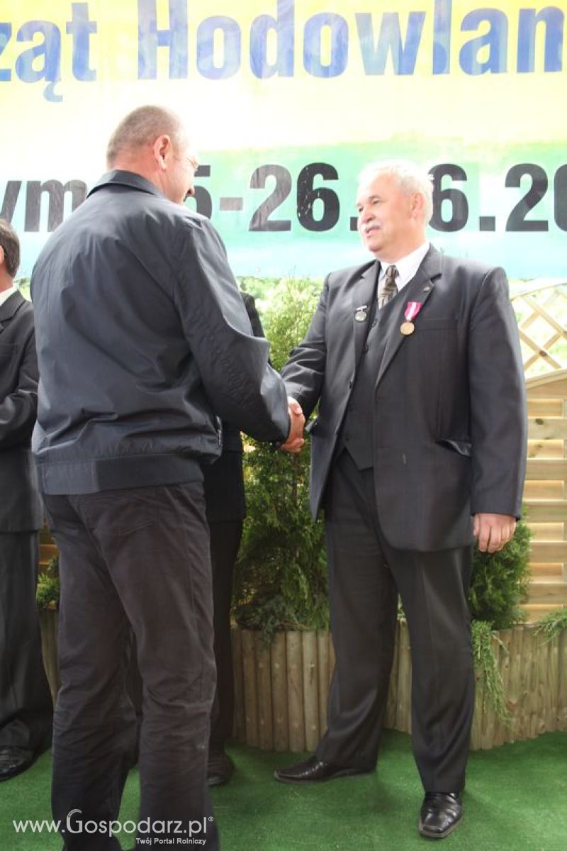 Wręczenie nagród na XVIII Regionalnej Wystawie Zwierząt Hodowlanych w Szepietowie