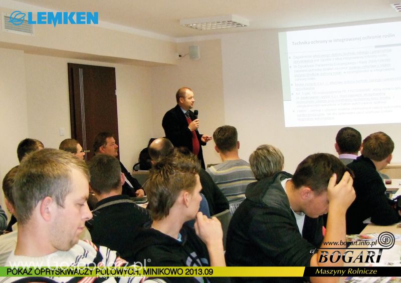 Bogart na szkoleniu Technika Ochrony Roślin w Minikowie 27.09.2013r