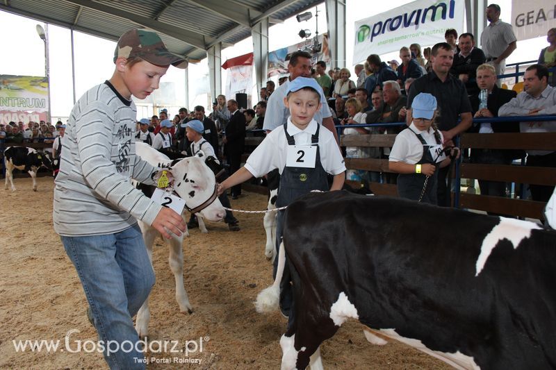 Młody hodowca na XVIII Regionalnej Wystawie Zwierząt Hodowlanych w Szepietowie