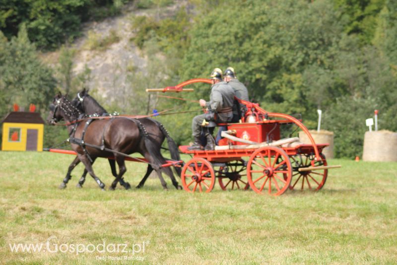 Pokazy konnych sikawek strażackich w Rudawce Rymanowskiej