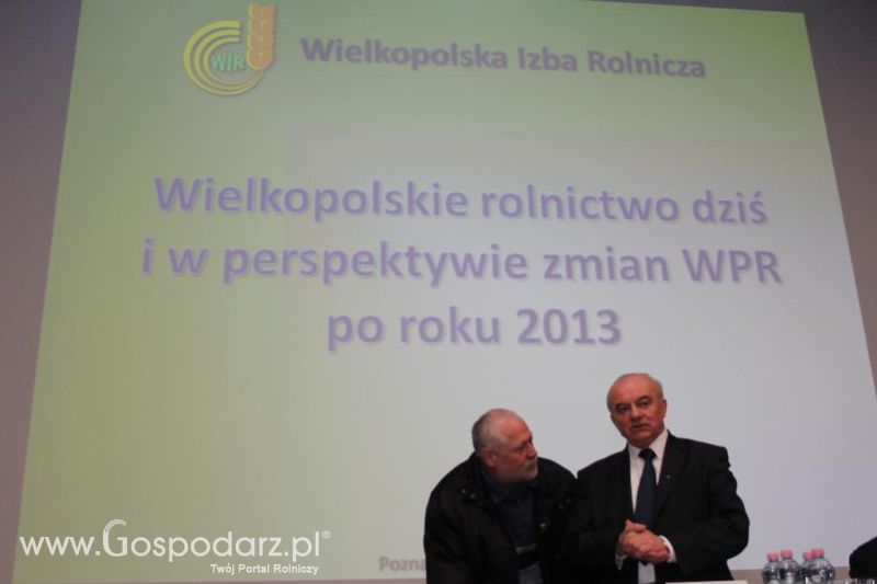 Debata Wielkopolskie rolnictwo dziś i w perspektywie zmian WPR po 2013 roku w Poznaniu