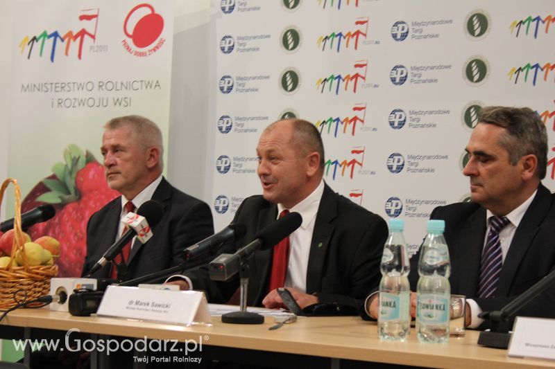 Konferencja prasowa Ministra Rolnictwa i Rozwoju Wsi i Prezesa Międzynarodowych Targów Poznańskich
