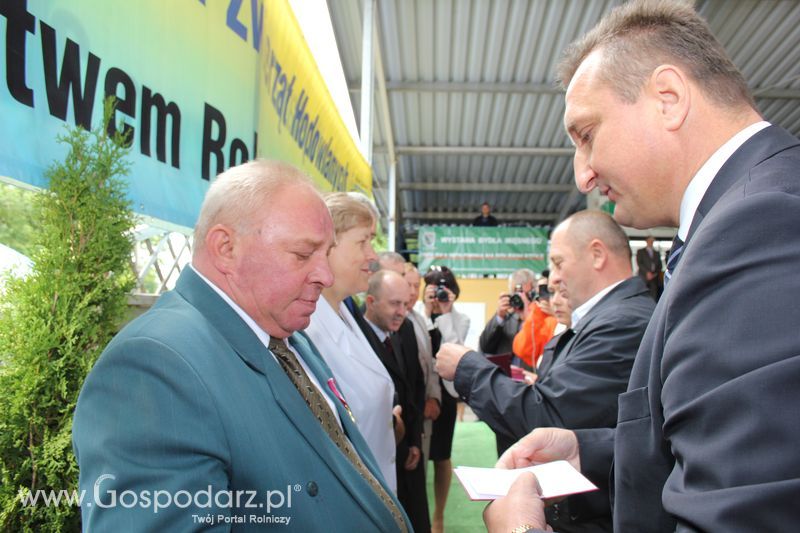 Wręczenie nagród na XVIII Regionalnej Wystawie Zwierząt Hodowlanych w Szepietowie