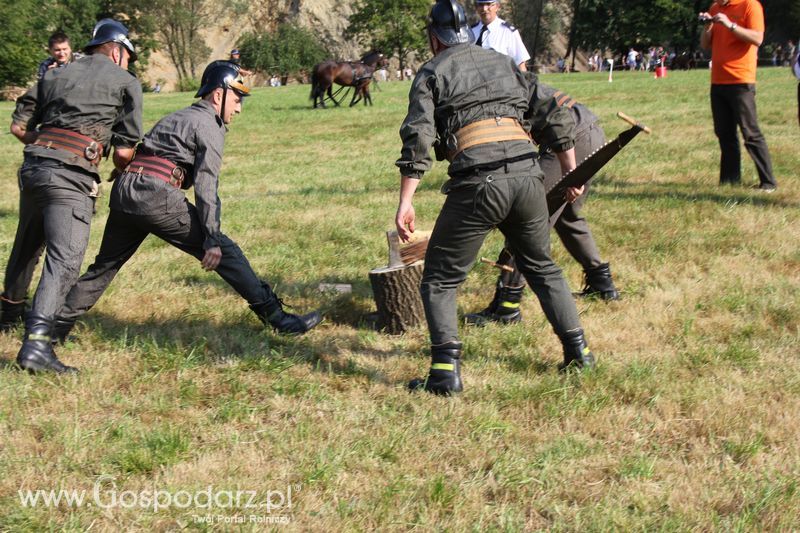 Pokazy konnych sikawek strażackich w Rudawce Rymanowskiej