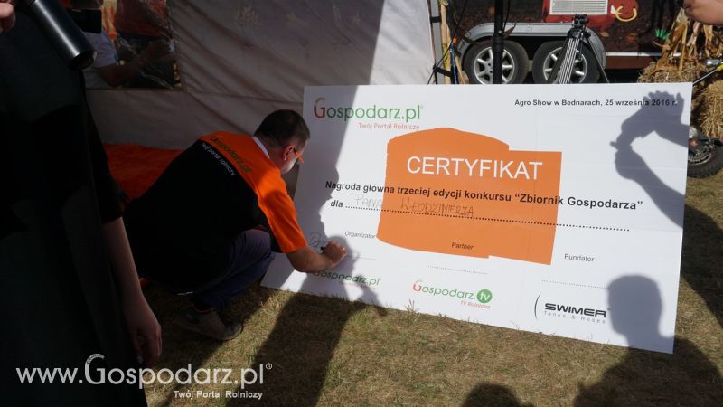 Losowanie Zbiornika Gospodarza podczas AGRO SHOW 2016