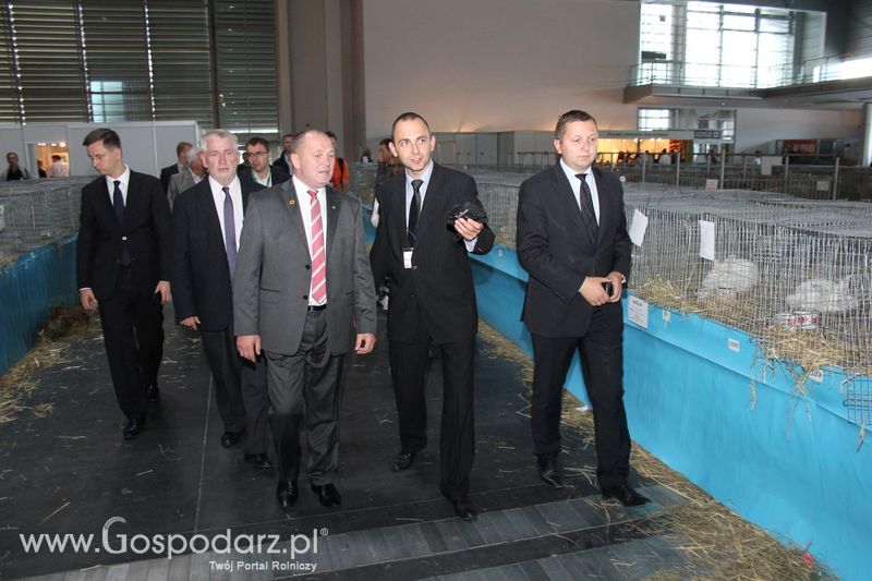 Spacer Ministra Sawickiego po terenie targów Polagra Food i KWZH