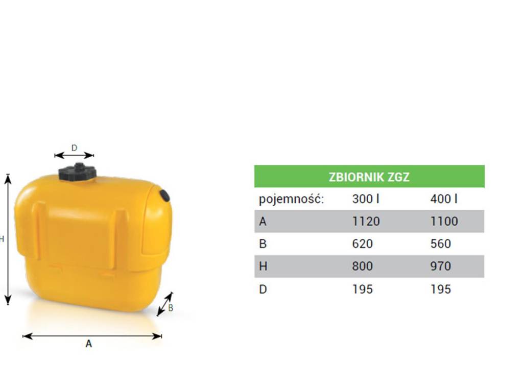 Zbiornik do opryskiwacza ZGZ 300