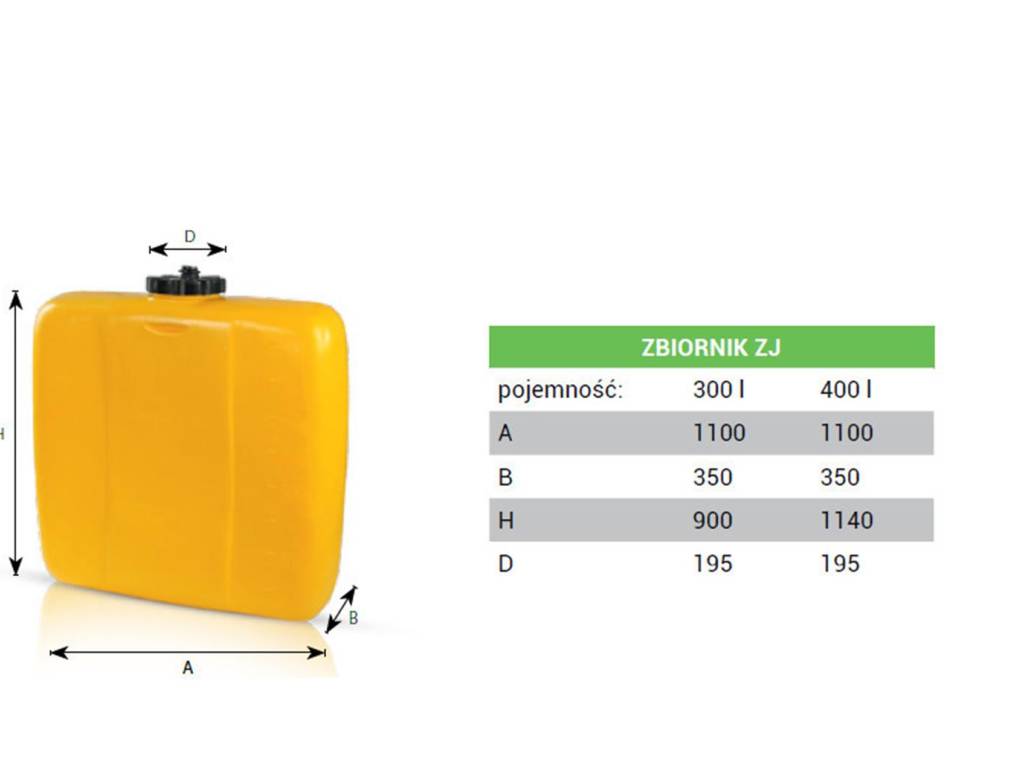 Zbiornik do opryskiwacza ZJ-300
