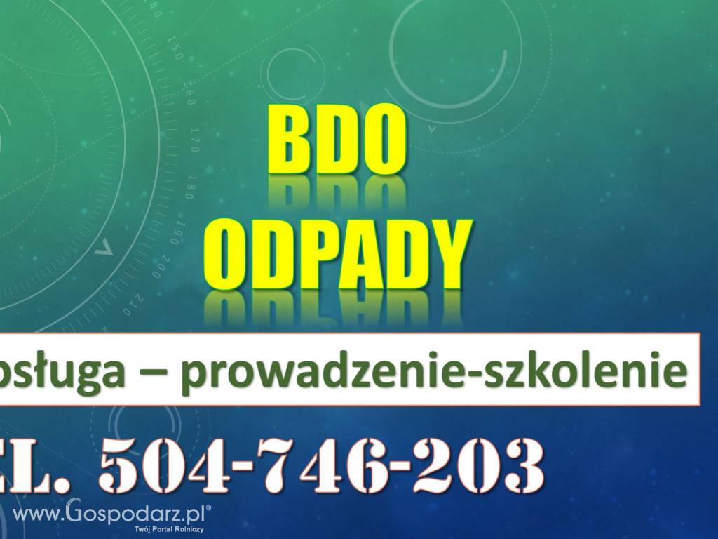 Pomoc telefoniczna, BDO, Szkolenie Baza Danych o Odpadach 3