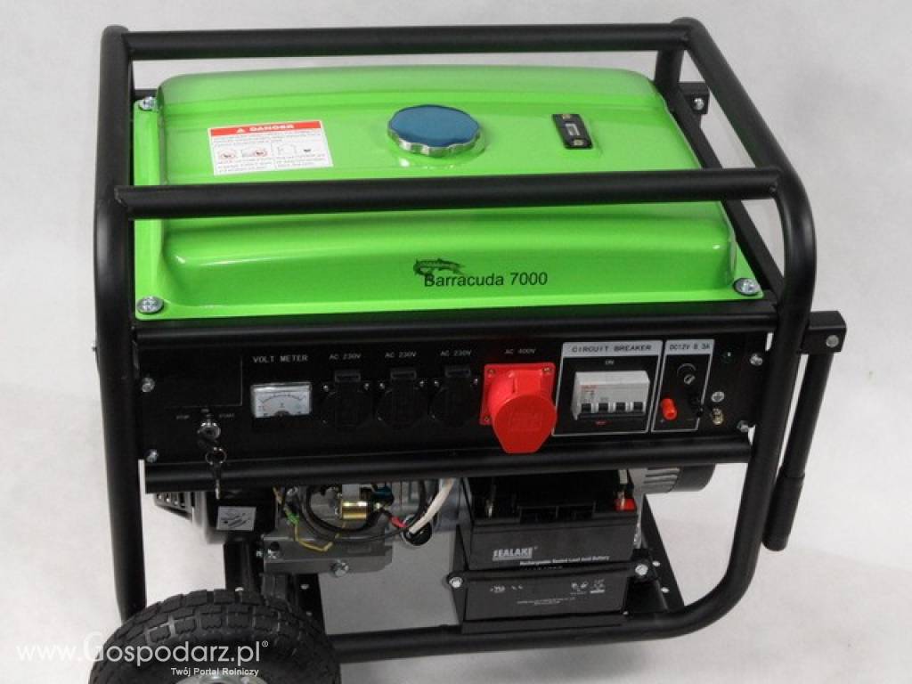 Agregat prądotórczy Barracuda 7000 z rozuchem elektrycznym  trzy fazowy 3