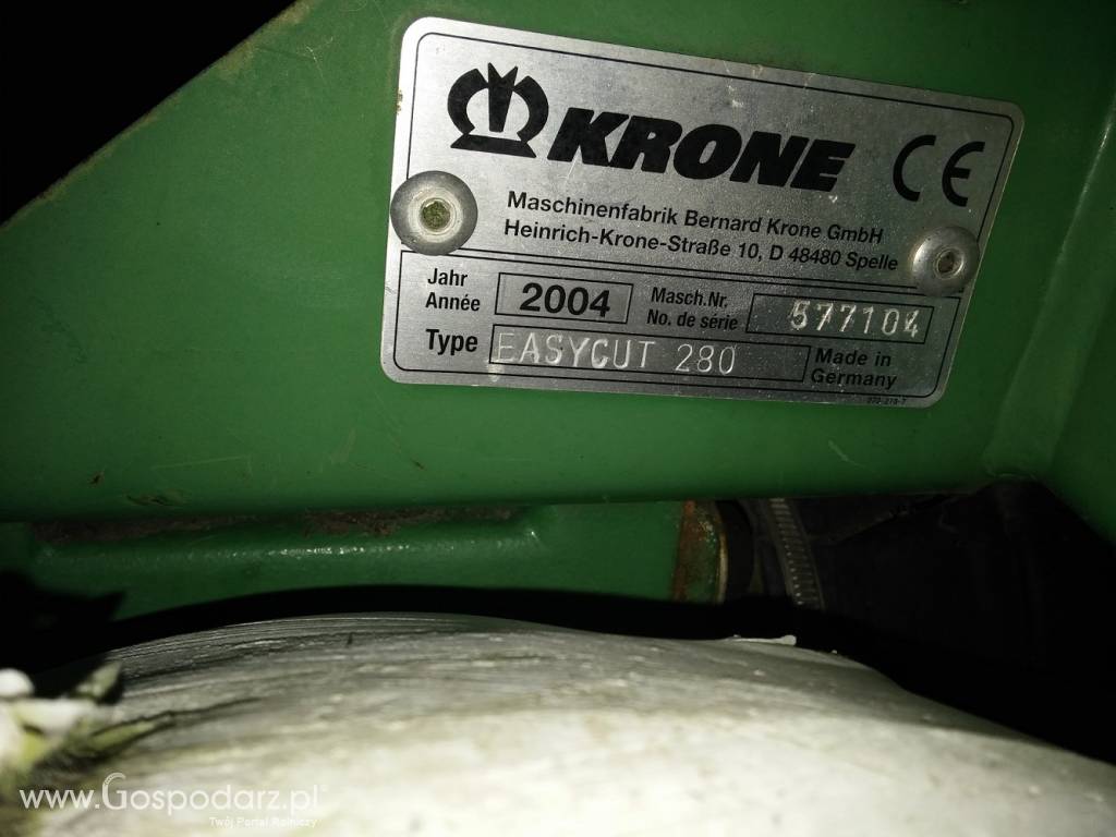 Krone easy cut 280 8