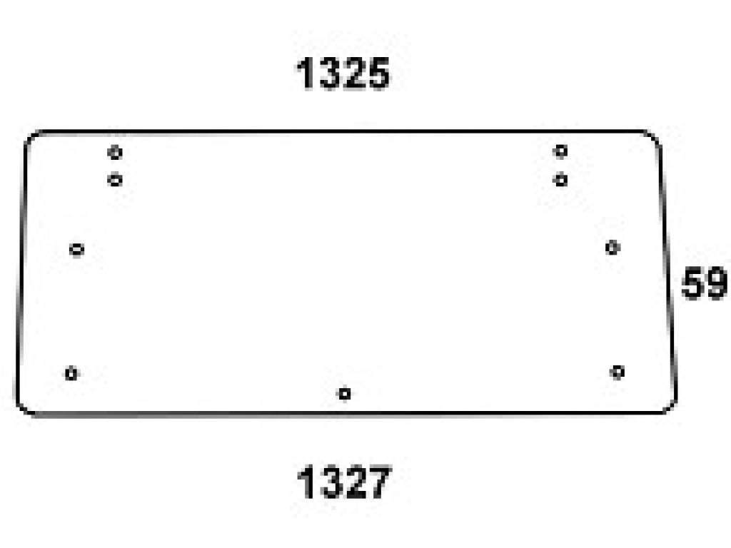 NEW HOLLAND - szyba tylna do kabiny CS 14, 15, 16, 17, 18, 19