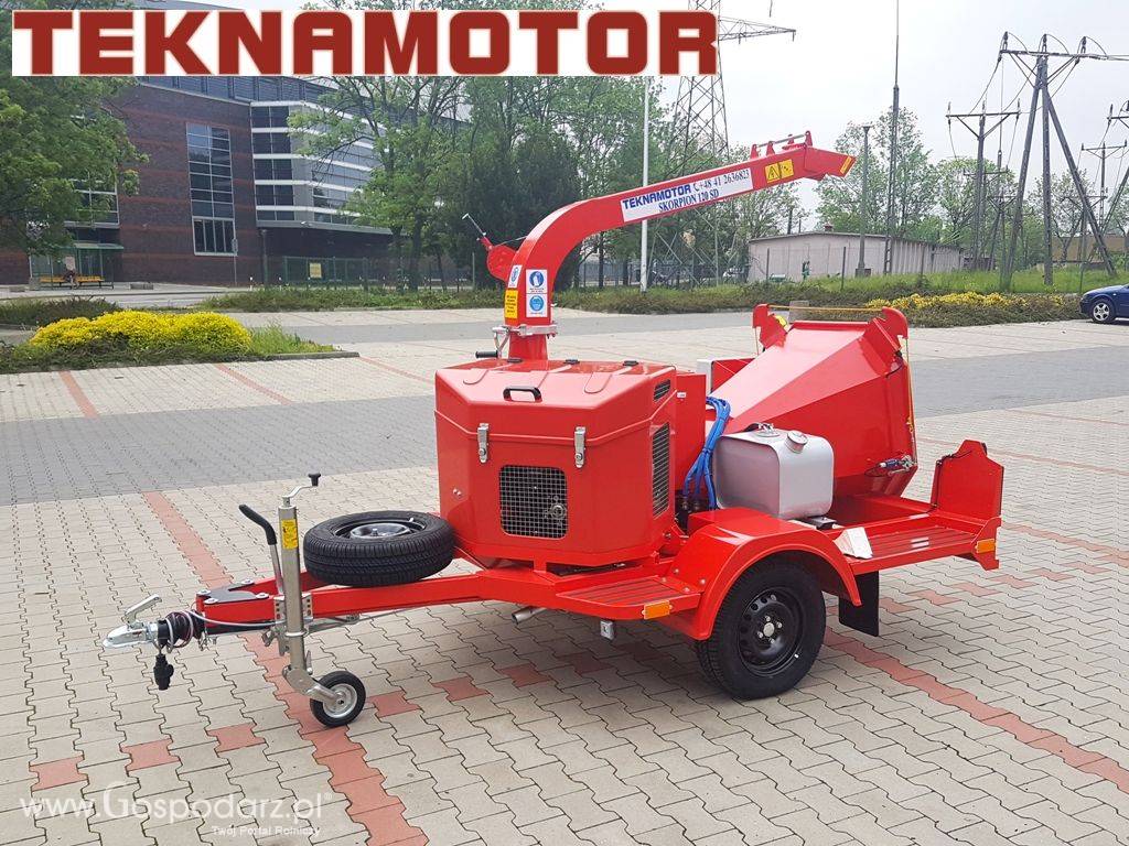 Mobilny rębak tarczowy Skorpion 120SD - TEKNAMOTOR