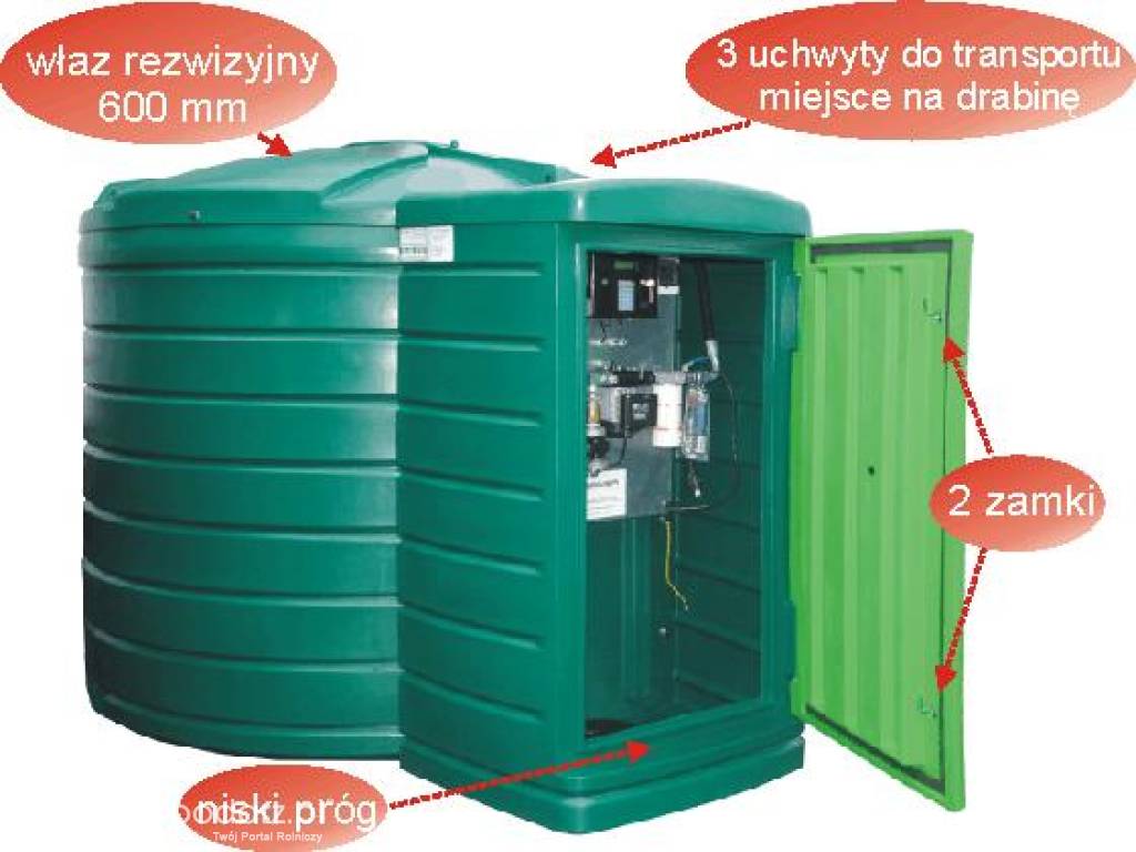 Zbiornik na olej napędowy 7500 na ropę dwupłaszczowy