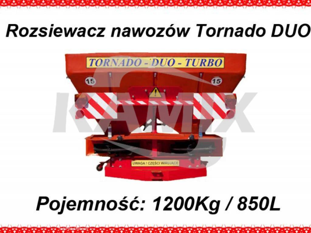 Rozsiewacz nawozów Tornado Duo 850 L / 1200 kg DEXWAL