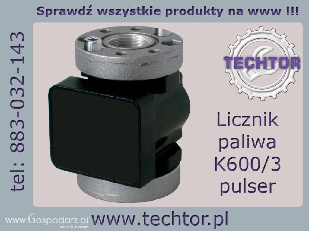 Przepływomierz, Licznik paliwa K600/3 Pulser PIUSI